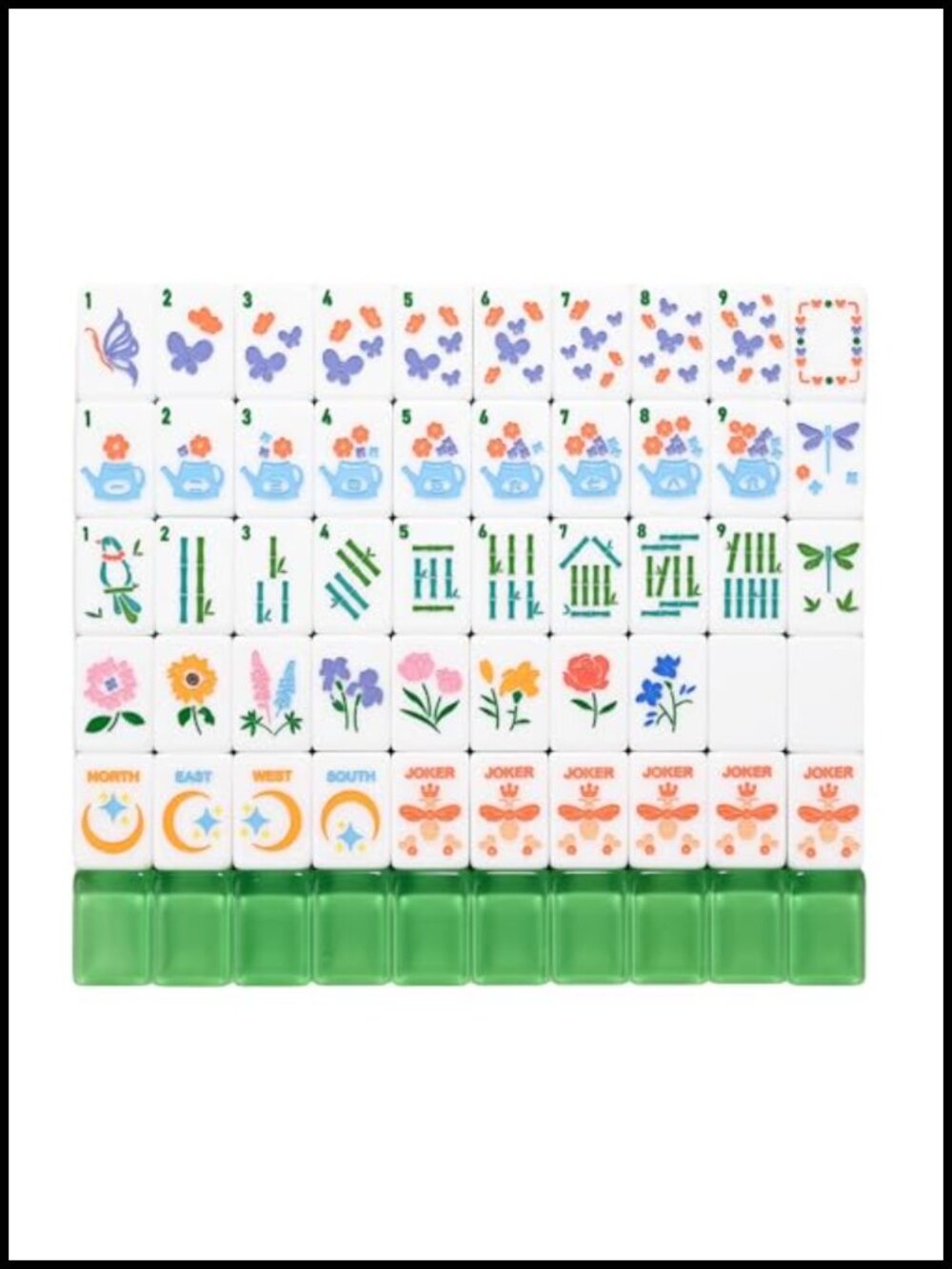 Acrylic American Mahjong Set with 166 Tiles, Travel Tote, Gift Box